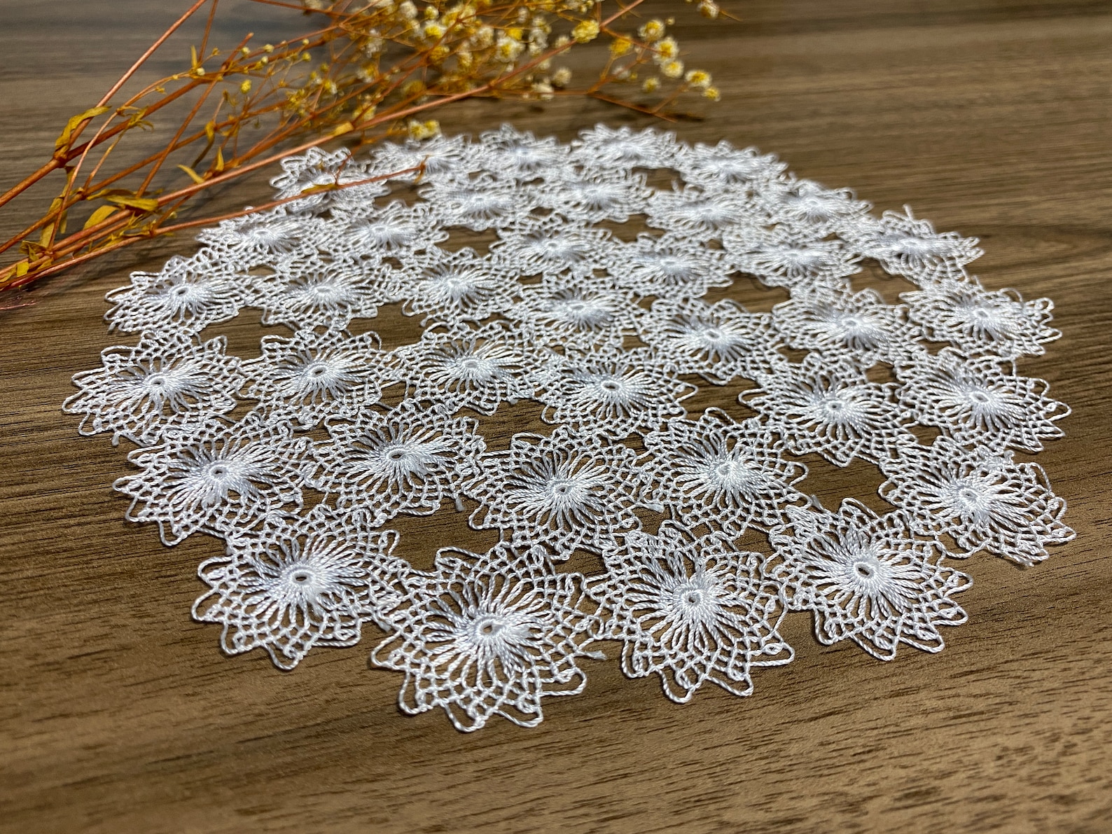 White Lace Placemats Vintage Doily Lace Table Topper Etsy
