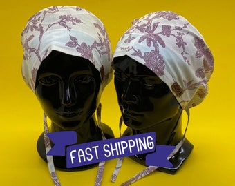 Anime Scrub Hat, Scrub Cap, Doctor Surgical Cap, Custom Scrub Cap, Scrub Cap Sewing, Floral Scrub Cap, Scrub Cap Ponytail,          HAT166