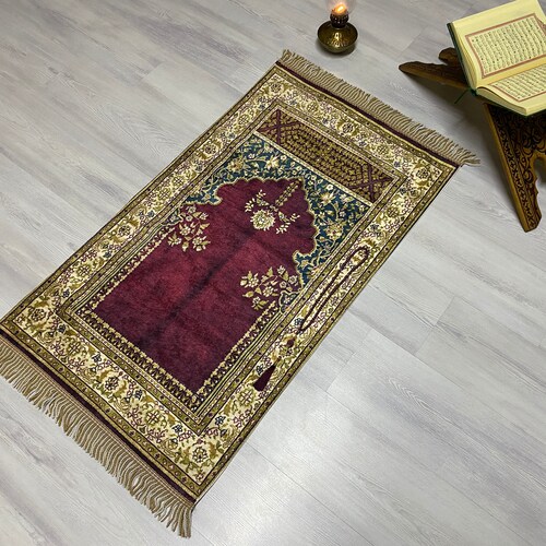 Luxury Lined Prayer Rug High Quality Prayer Mat Lux Etsy