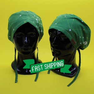 Green Anime Scrub Hat, Scrub Cap, Surgical Scrub Hats, Nurses Cap, Doctors Cap, Green Scrub Cap, Vet Scrub Cap,     HAT136