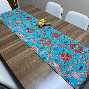 Turchese Tulip Design Turco Runner da tavolo, Runner da tavolo Boho per matrimonio, Regalo Agriturismo, Oggettistica per la casa, Decorazione Agriturismo, RNR542