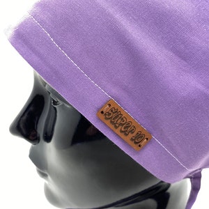 Scrub Cap, Purple Surgical Scrub Cap with Ear Saver Buttons, Chemo Caps Unisex,Medical Bonnet, Chemo Cap, Surgical Cap Women,      HAT190