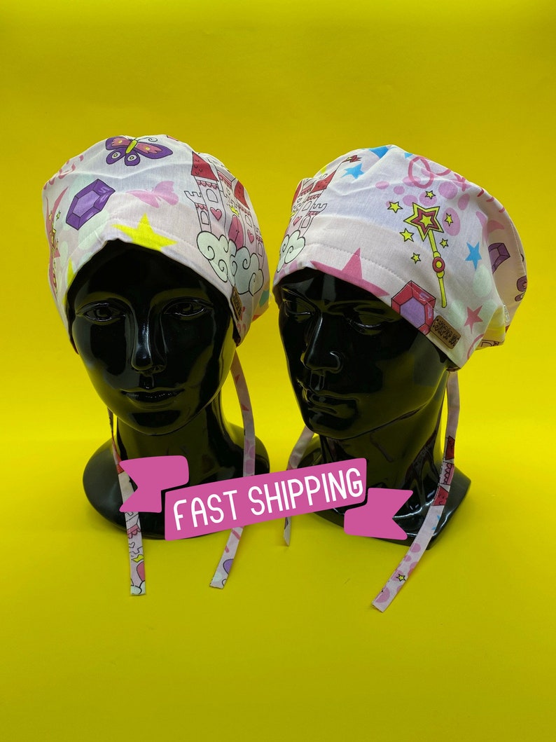 Doctors Hat Rbg Hat With Toggle Star Scrub Hat Scrub Cap Tie Back Scrub Cap Girl Power Scrub Cap HAT172