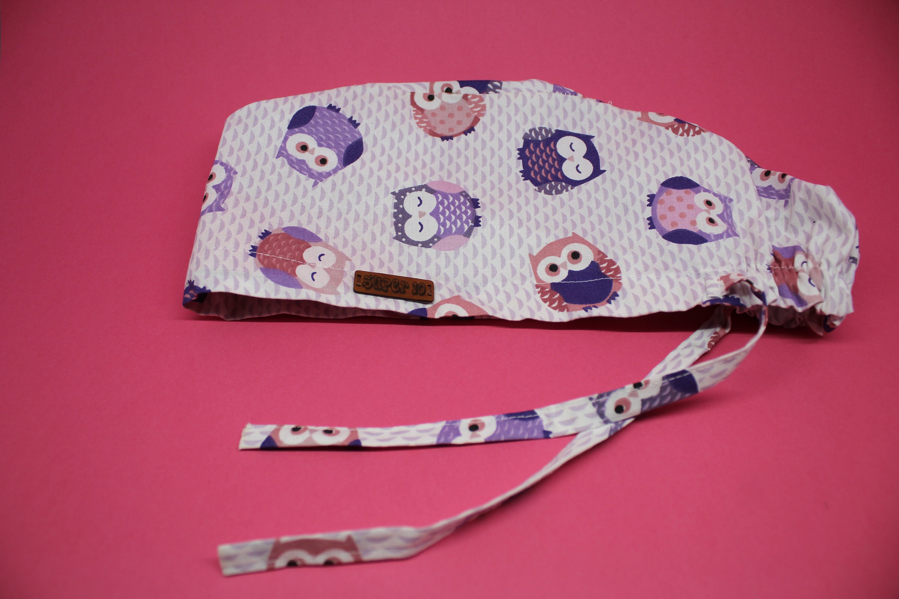 Anime Owl Scrub Hat, Scrub Cap, Stretchy Scrub Cap, Chef Hat, Women's Scrub Hat, Scrub Hat In Uk