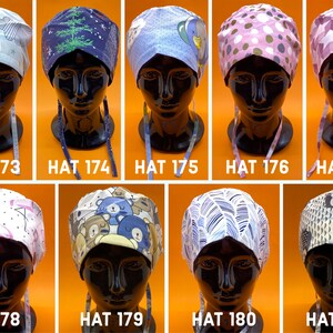 Medical Surgical Scrub Cap, Female Scrub Cap, Male Scrub Cap Scrub Cap Head Cap Doctors Veterinarian Medical Dentist Buttons Hat, HAT173-181
