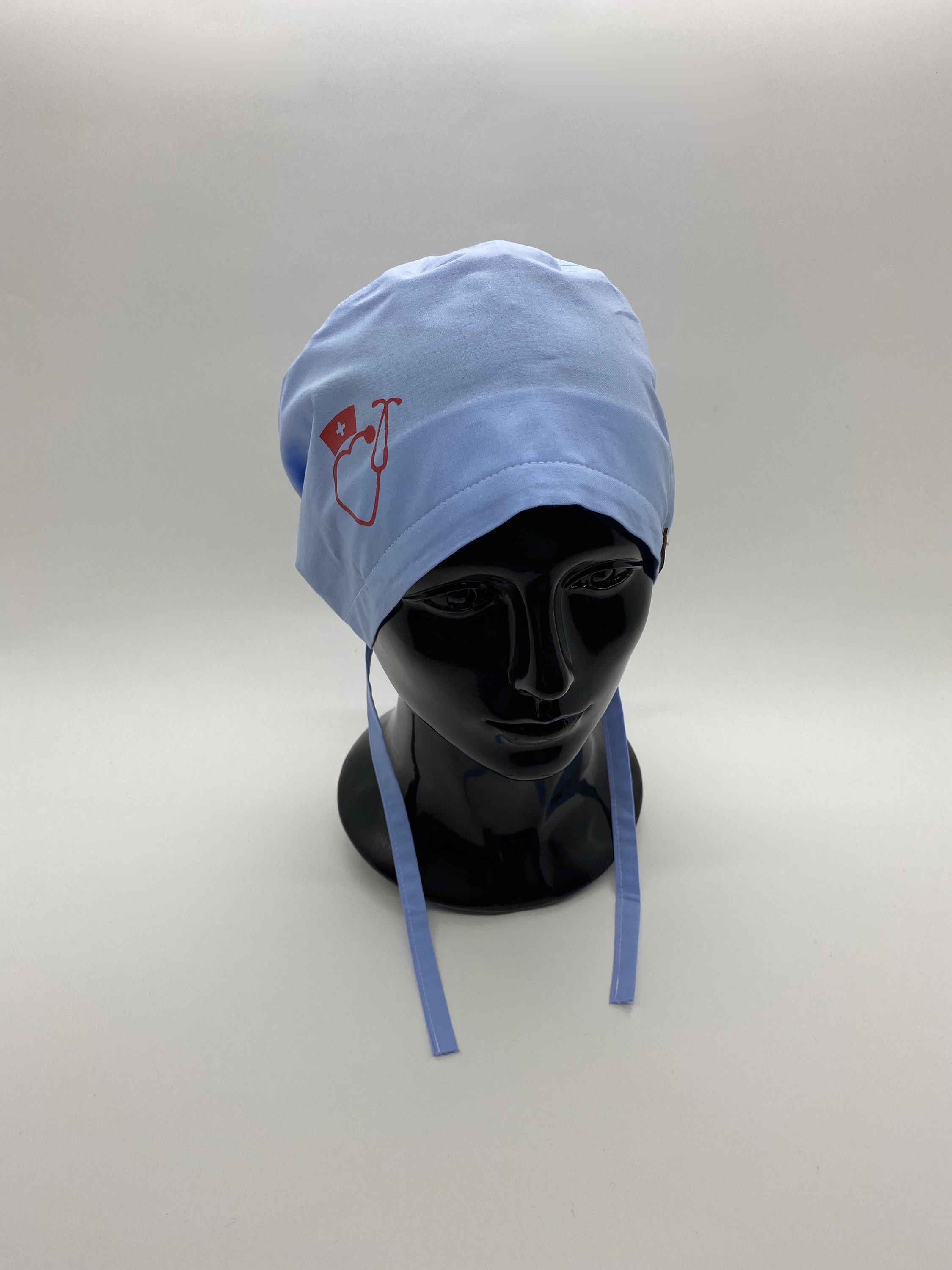 Cat Scrub Cap 2 Pack Adjustable Working Caps With Button & Sweatband – Unisex Surgical Scrub Hats For Chefs, Nurses Elastic Bandage Cap - View #9