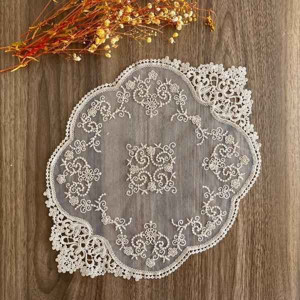 Oval Lace Doily Etsy