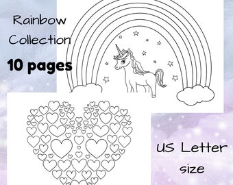 Download Rainbow Coloring Etsy