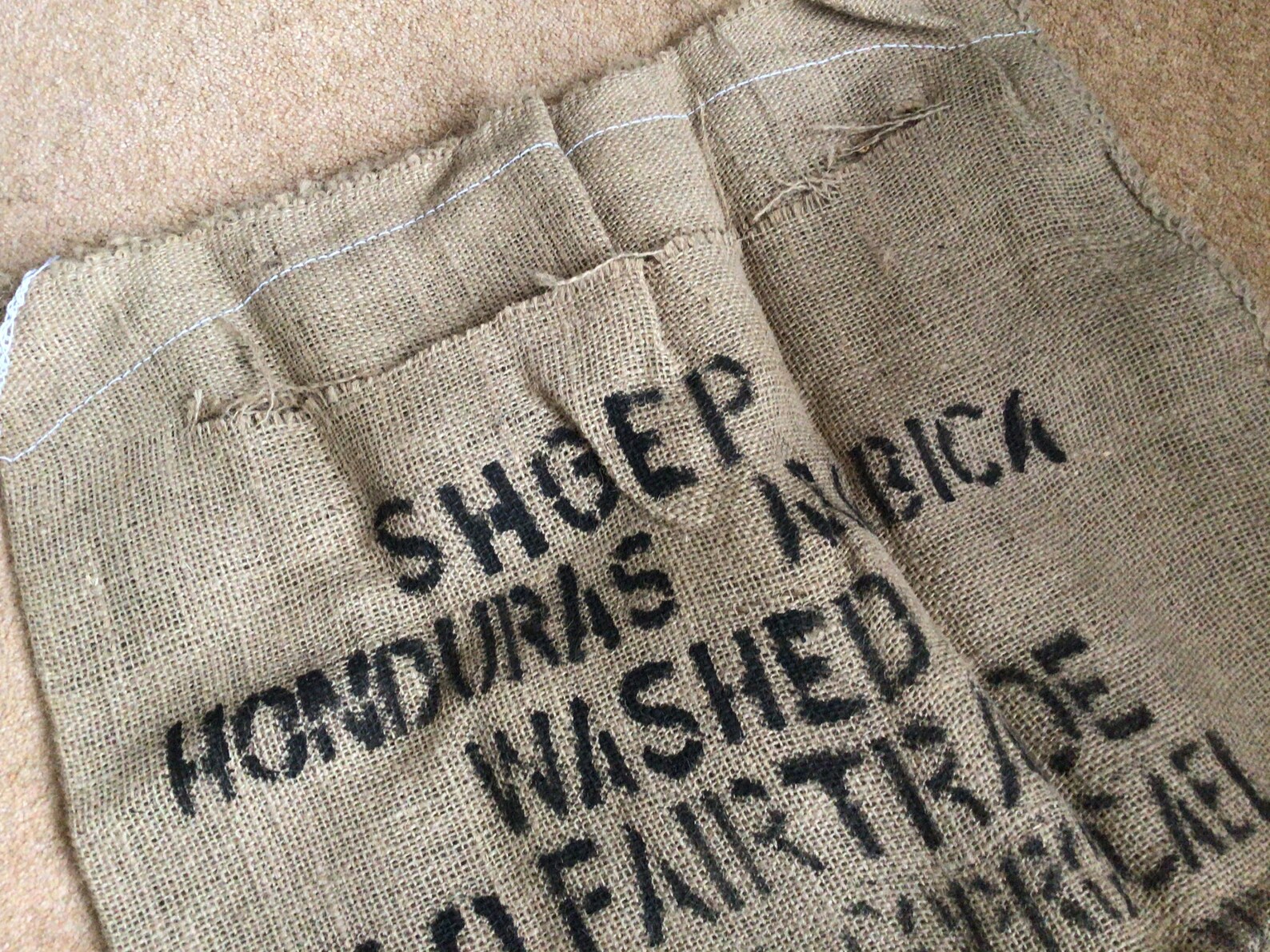 Large Hessian Coffee Sack Rug Making Crafts Cushions Bags Etsy