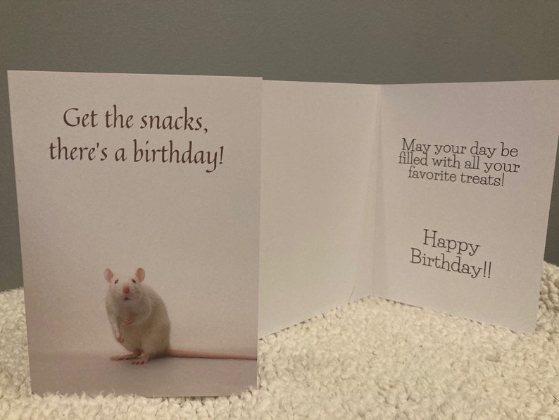 Rat Birthday Card