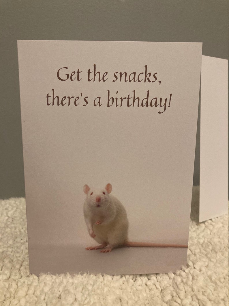 Rat Birthday Card