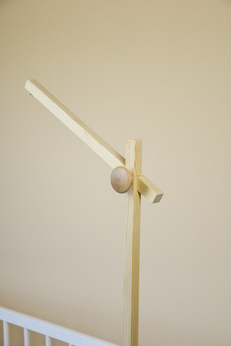 Baby Mobile Wood Arm Attachment Eco Crib Arm Mobile Arm Crib Etsy