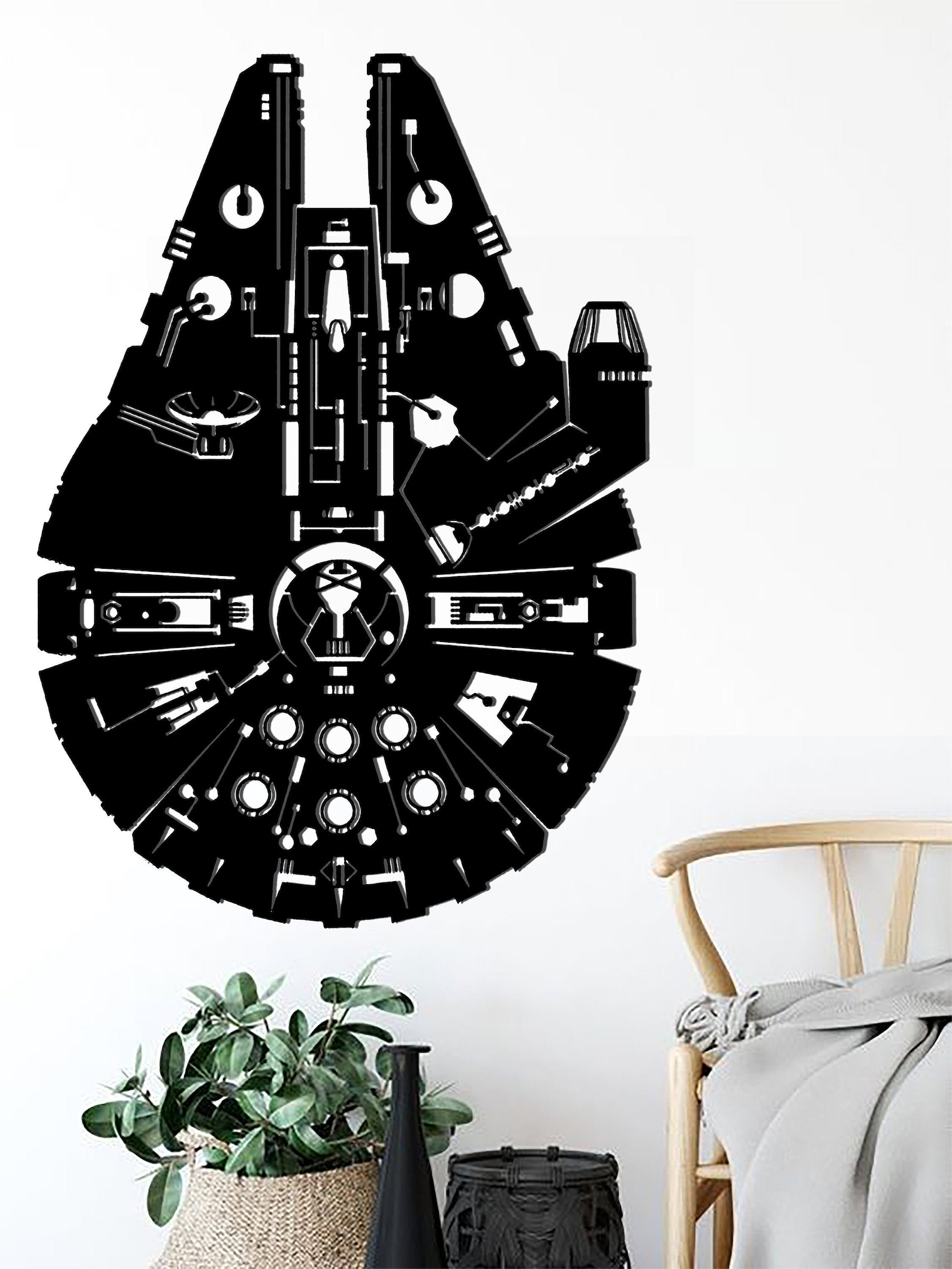 Millennium Falcon Panel File Laser Cut File Laser Cut Etsy
