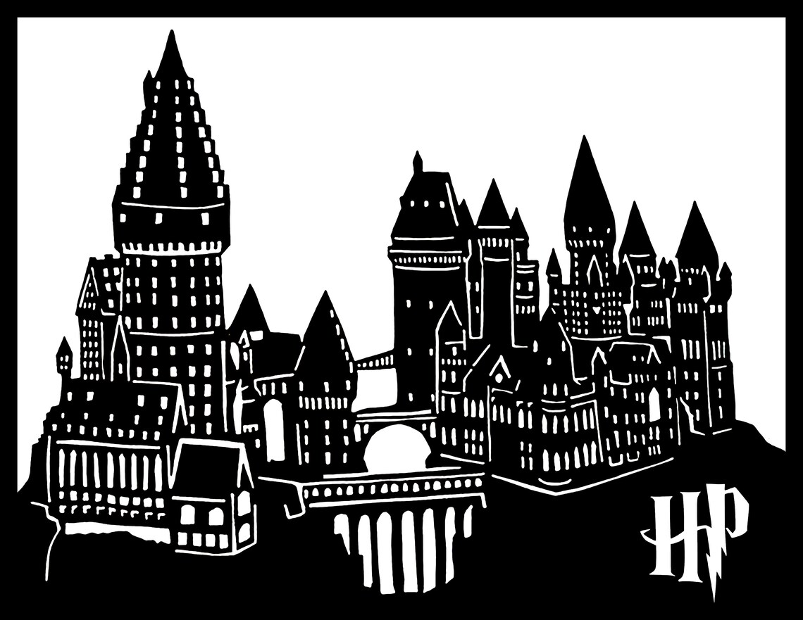 Hogwarts Panel File Laser Cut File Laser Cut Template SVG - Etsy