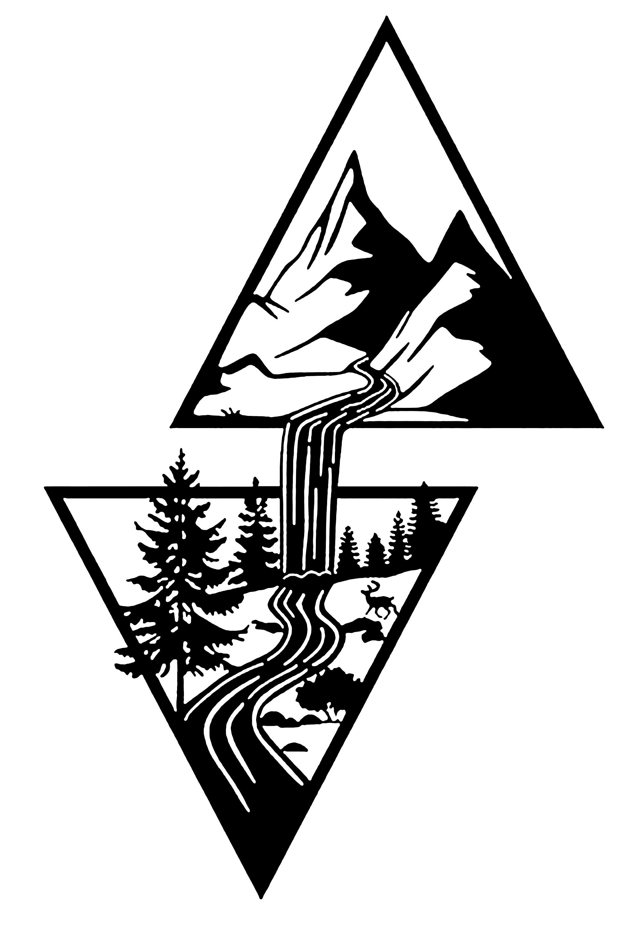 Mountains And Cascade Panel File Laser Cut File Laser Cut Etsy My XXX