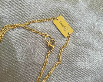 Gold Plated Stainless Steel Lucky Charm Necklace