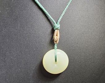 Donut Jade Pendant