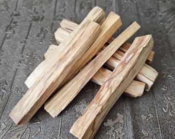 Palitos de madeira natural Palo Santo (4 polegadas)