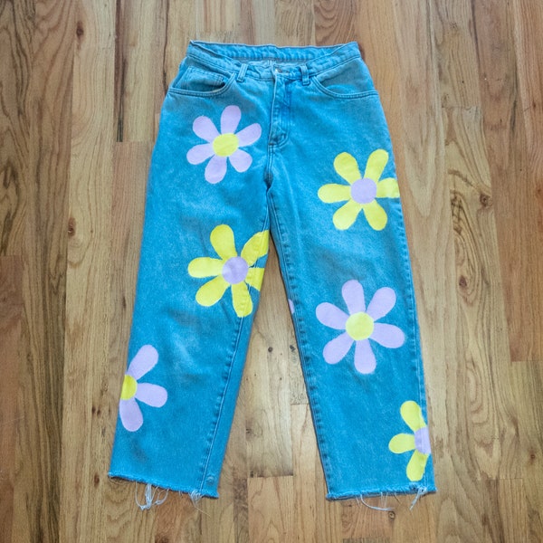 Custom Flower Pants - Etsy