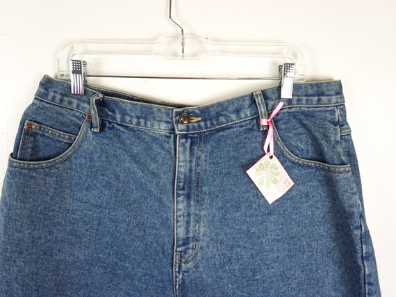 Jean Shorts Vintage Regular Waist Medium Dark Blu… - image 3