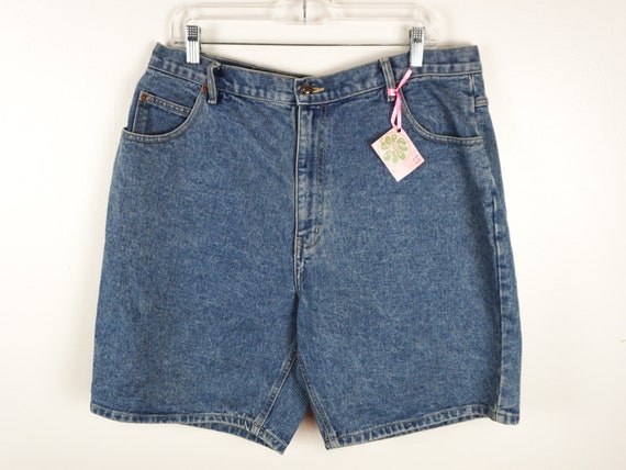 Jean Shorts Vintage Regular Waist Medium Dark Blu… - image 1