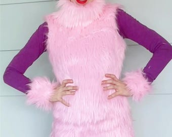 Custom Faux Fur Cuffs Wrist or Ankle, Custom Size High Fashion Festival Rave Halloween Theater Animal Costume, Set of 2 Any Color, Any Size