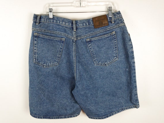 Jean Shorts Vintage Regular Waist Medium Dark Blu… - image 2