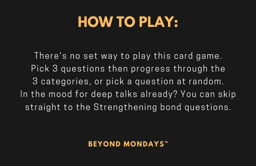 Deep Question Cards for Team Building at Work Card Game Instant ...
