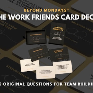 Deep Question Card Game for Team Building | Conversations Starters | For Virtual Teams, Icebreaker Questions, Office Games, Team Retreats