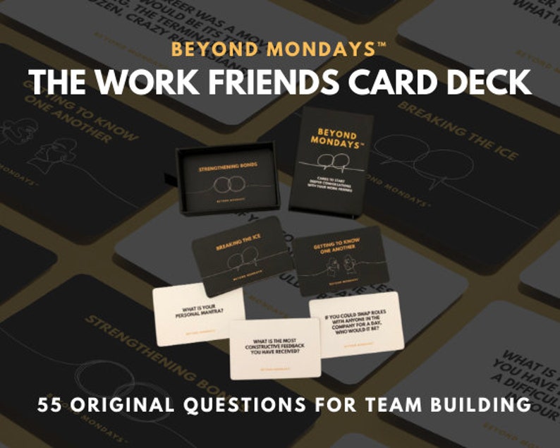 Question Cards for Team Building Activities Deep Etsy