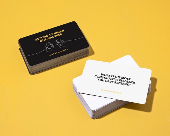 Deep Question Cards for Team Building at Work | Card Game | Instant ...