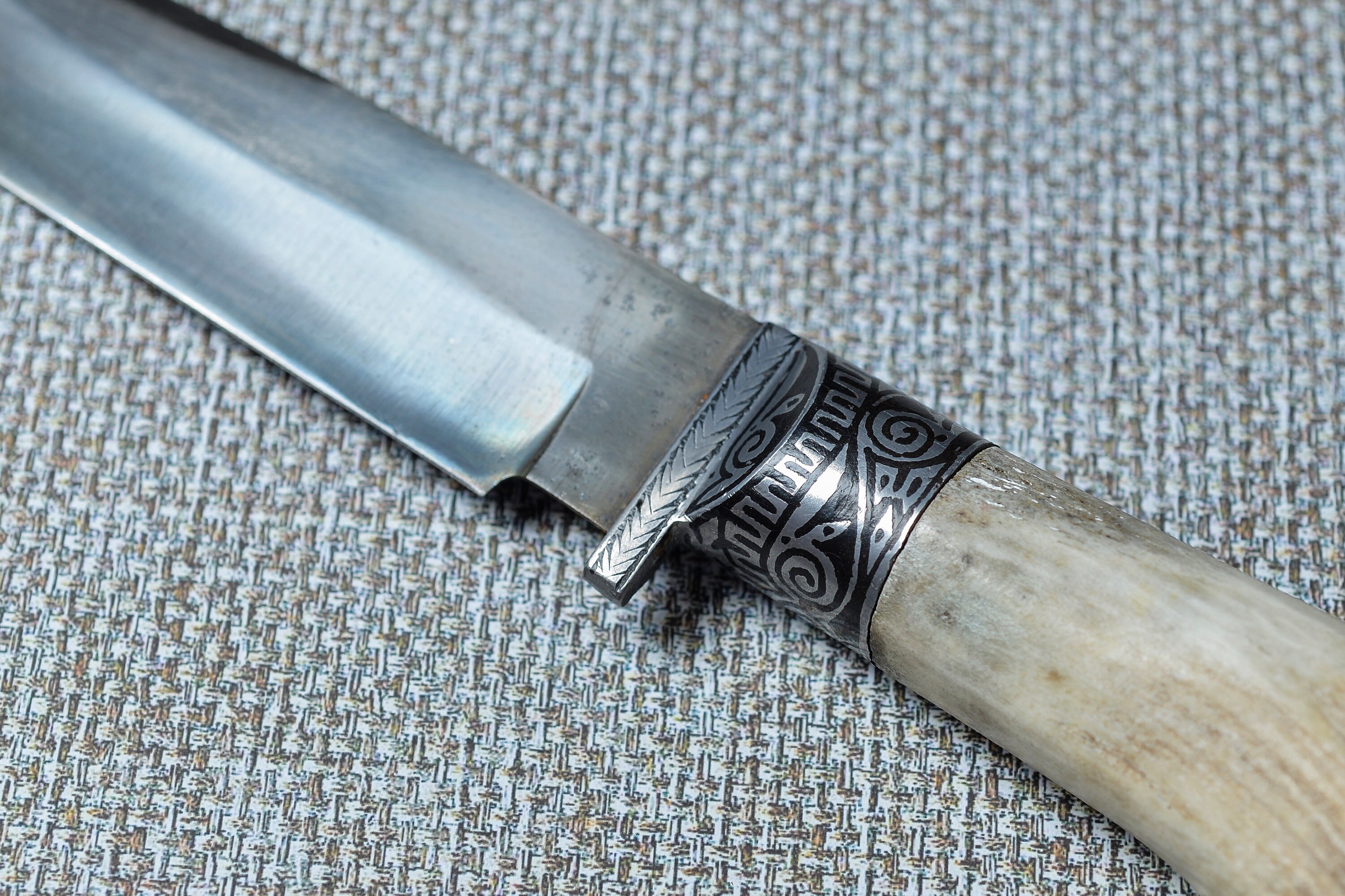 Exotic Wild Goat Horn Handle Knife with Sheath Sharp Etsy