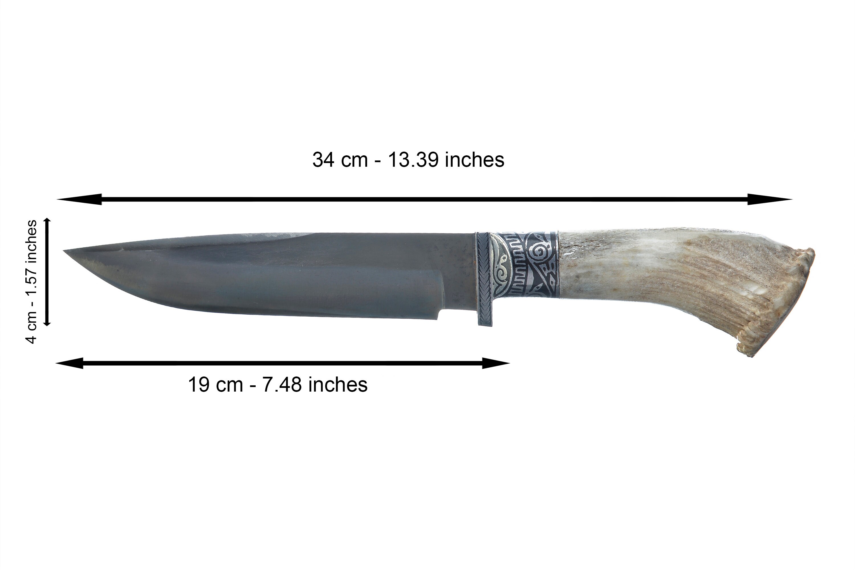 Exotic Wild Goat Horn Handle Knife with Sheath Sharp Etsy