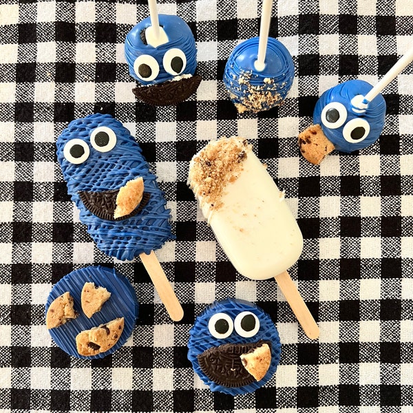 Cookie Monster Table Desserts