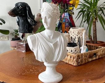 Large Artemis Sculpture Statue 15 in , Artemis Bust Statue, Bust,White Sculpture  , Roman Sculpture Statues, Greek Bust Statue