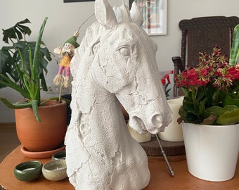 Large Horse Statue Sculpture, White Horse Sculpture,White ,15 Inches ,39 cm,Home Decor,Horse figures,Garden statues