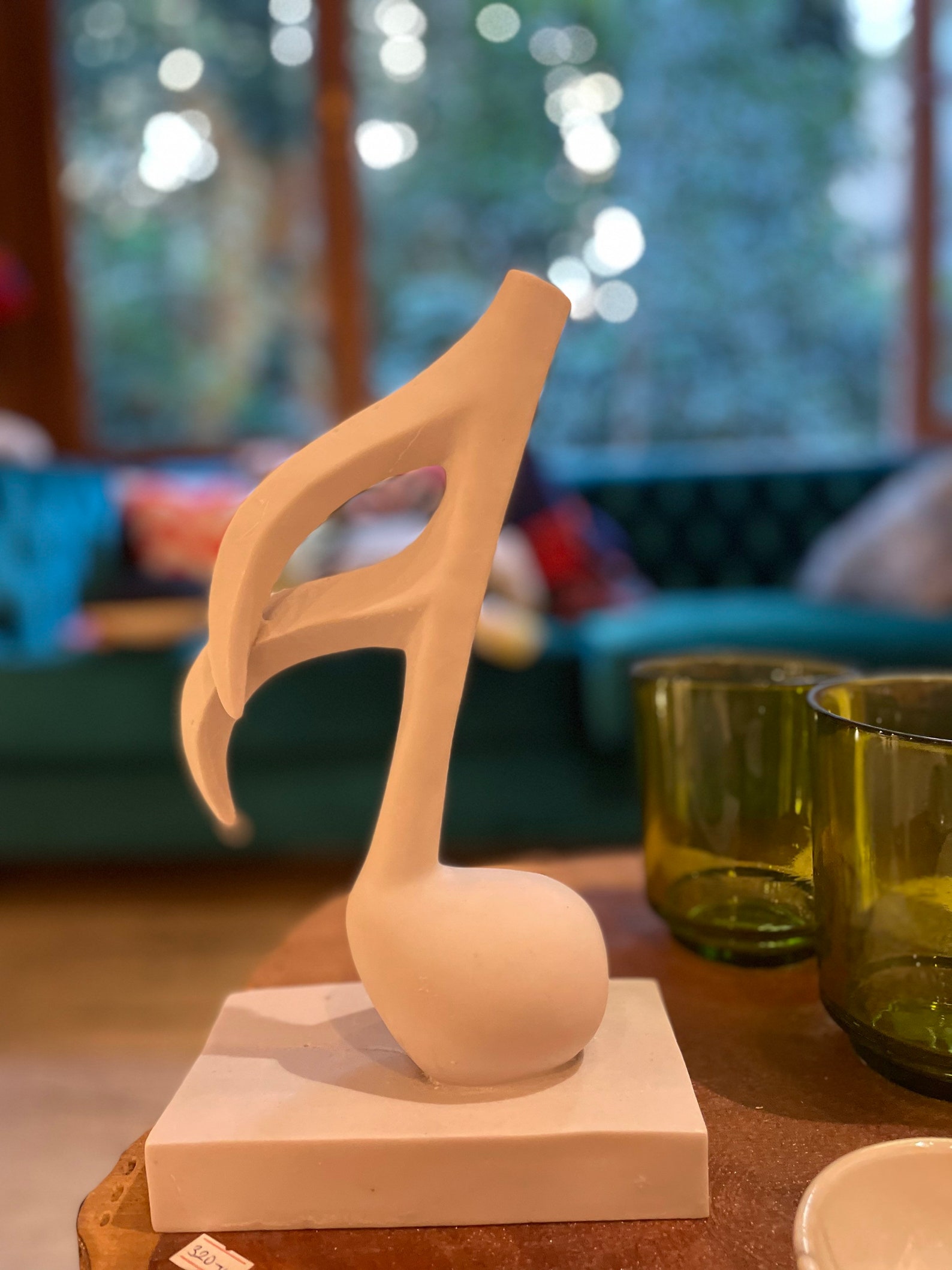 Large Musical Note Sculpture Statue 11 Inches Music Statue Etsy