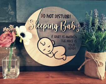 Do Not Disturb! Sleeping Baby Sign