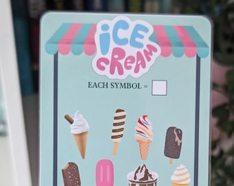 Ice Cream Money Saving Tracker