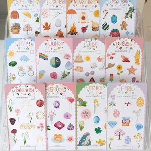 Monthly Savings Challenge Tracker / Birth Month Edition