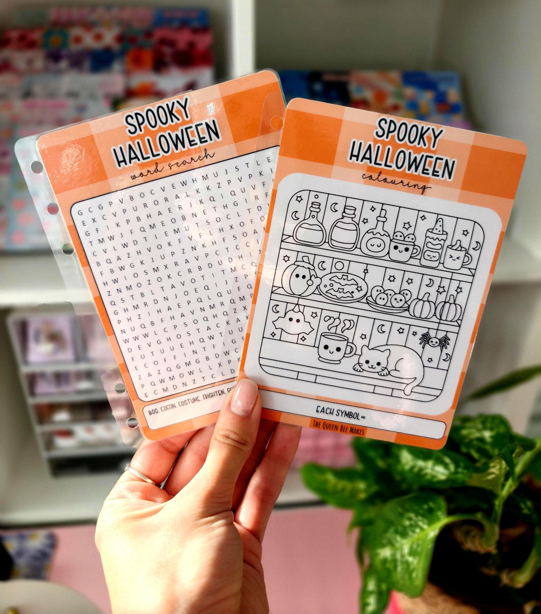 Spooky Halloween Savings Challenge Set | A6 Laminated Word Search ...