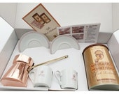 Mehmet Efendi Turkish Coffee 250 g Coffee Pot 2 Cup Gift Set