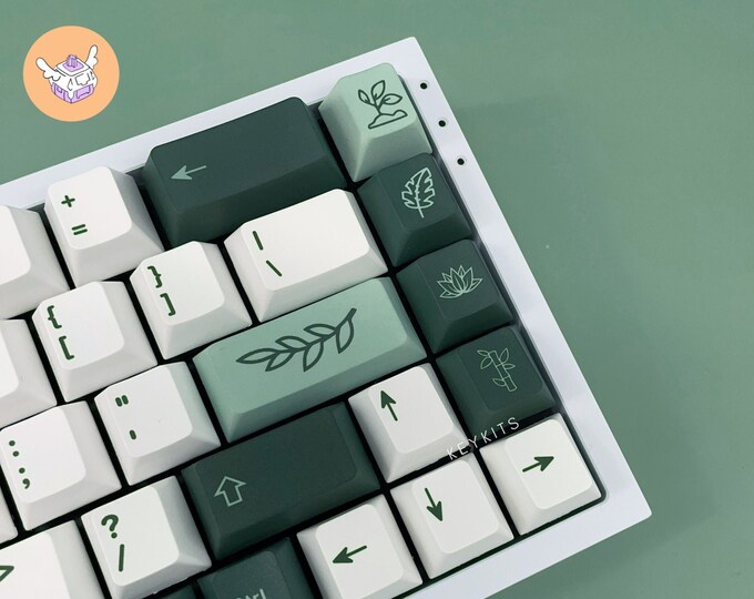 Botanical Keycap Set 132 Piece Cherry Profile PBT Subdye ANSI ISO ...