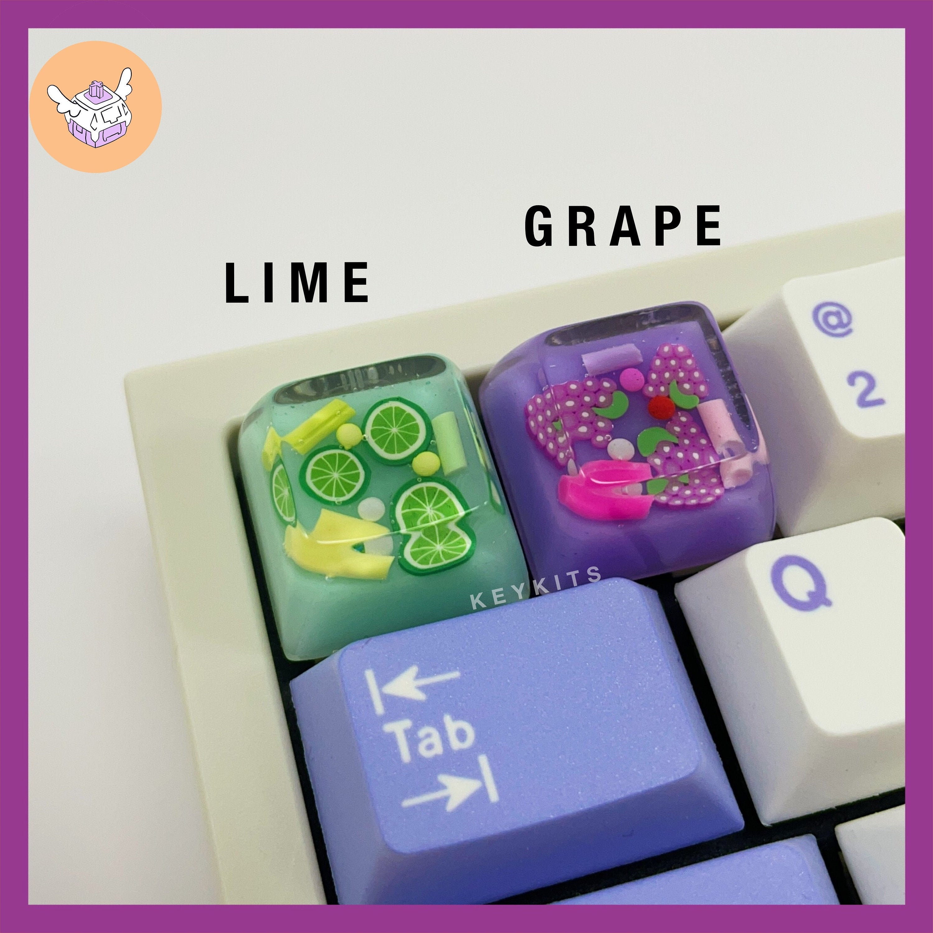 Handmade Fruit Resin Keycaps Backlit Cute Custom Keycap Etsy