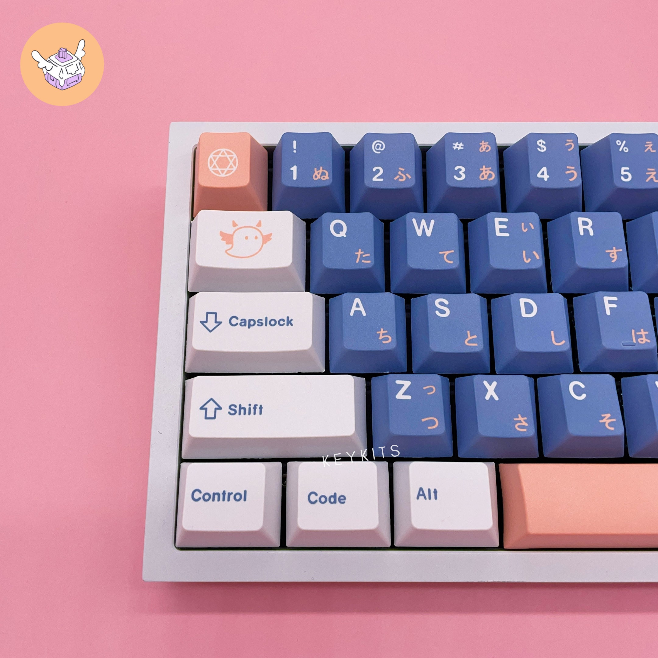 Cotton Candy Cloud Theme Keycap Set 129 Piece Cherry Profile Etsy