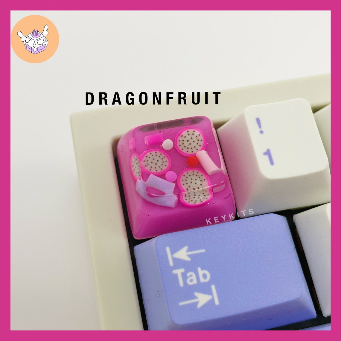 Handmade Fruit Resin Keycaps Backlit Cute Custom Keycap Etsy