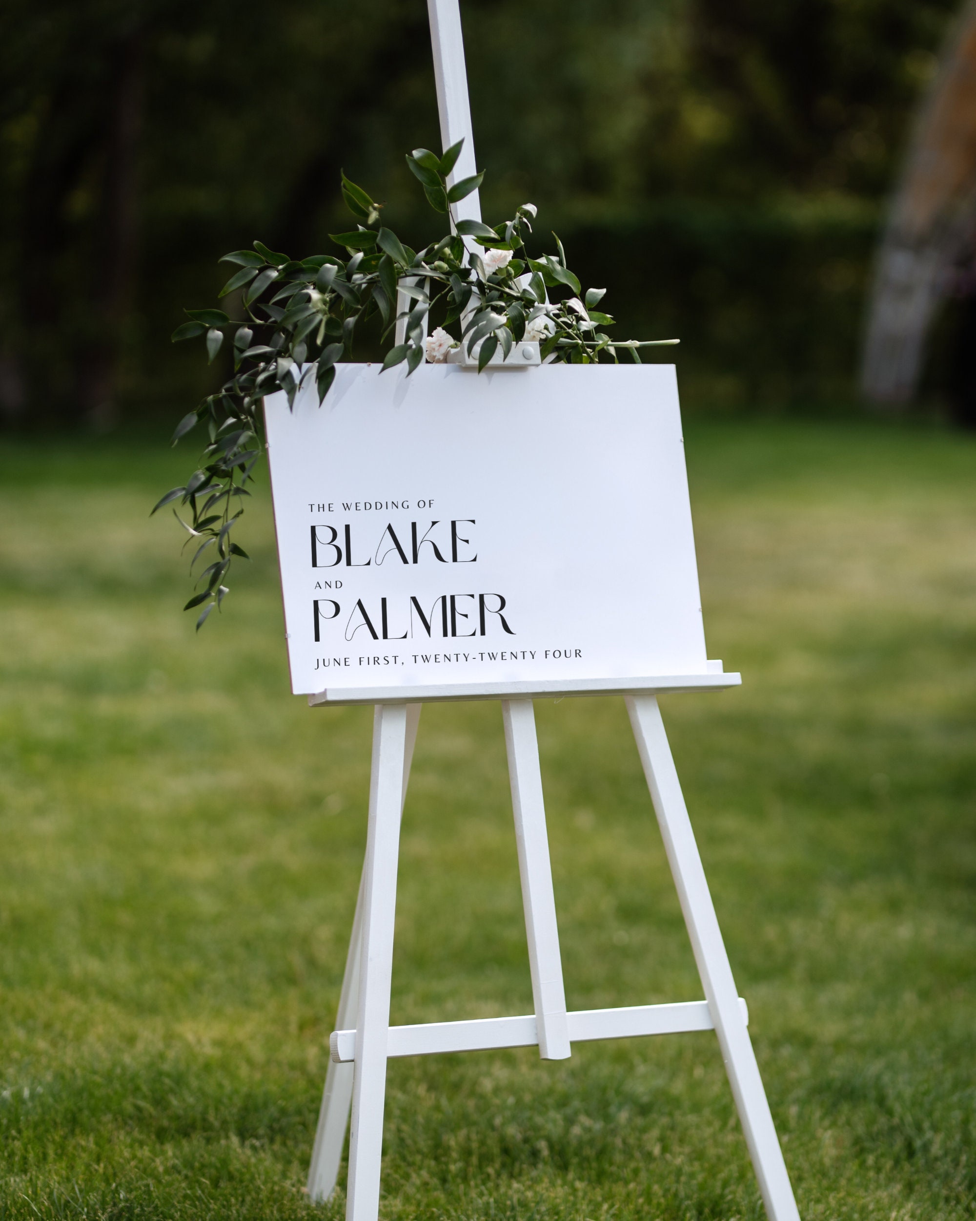 Modern Wedding Sign Template, Wedding Welcome Sign Decor, Minimalist ...