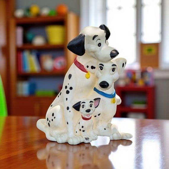 Vintage Disney 101 Dalmatians Piggy Bank, Happiness Express