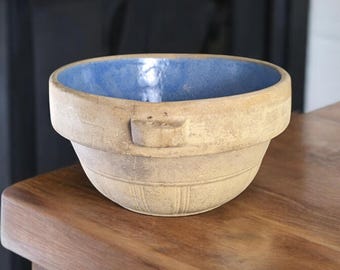 Antique Progressive Pottery Bowl: Roseville Ohio, Pure Flint Utility Bowl