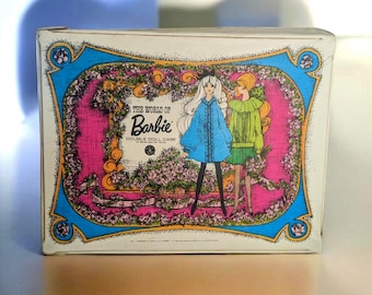 Vintage 1968 Barbie Double Doll Case with 1960s Tammy and Mary Dolls